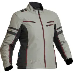 Lindstrands Liden wasserdichte Damen Motorrad Textiljacke, schwarz-grau, Größe 36 - Motorradjacke aus leichtem Material mit Dryway+ Membran für optimale Wasserdichtigkeit und hervorragende Belüftung, perfekt für jede Fahrt.