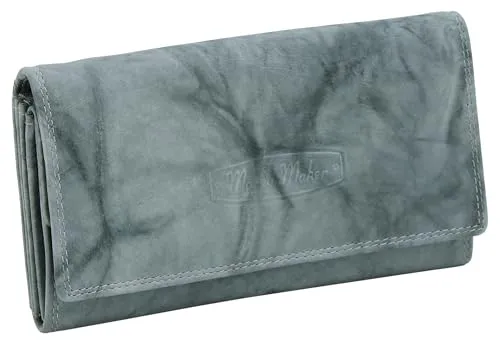 Money Maker Damen Leder Geldbörse mit RFID-Schutz - Damen-Geldbörsen: Funktionales Design mit RFID-Schutz, 4 Geldscheinfächer und großes Münzfach für optimale Organisation.