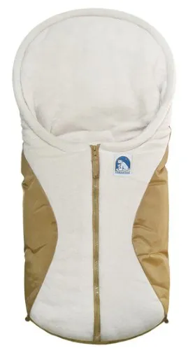 Heitmann Eisbärchen Fußsack für Kinderwagen - Beige Winter-Fußsack für Babys, sorgt für wohlige Wärme und Komfort bei kaltem Wetter.