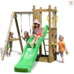 HORI Spielturm Funny 3 mit Rutsche und Schaukel von fungoo