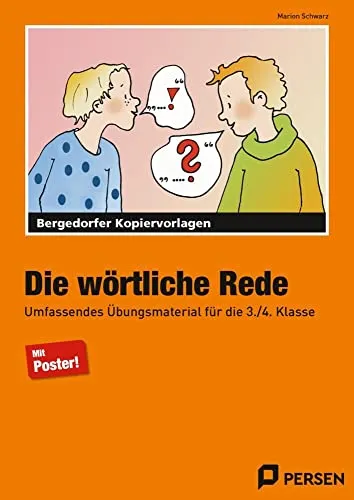 Produktbild Die wörtliche Rede: Umfassendes Übungsmaterial für die 3./4. Klasse