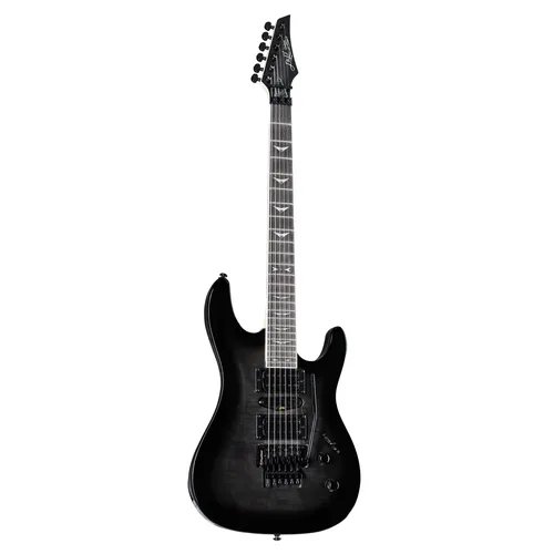 J & D T95FFM E-Gitarre - See Thru Black für Rock & Metal - Gitarren: ST-Style E-Gitarre mit HSH Tonabnehmern und Floyd Rose Tremolo für vielseitige Klänge und stimmstabile Performance, ideal für Rock und Metal.
