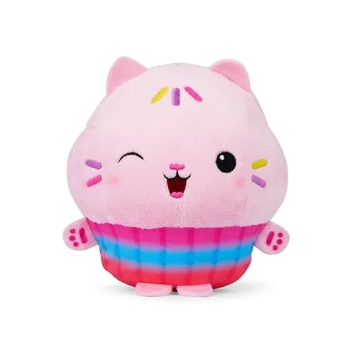 Schmidt Spiele 42800 Gabby's Dollhouse, Cakey-Expression, Pink Cakey, 17,5 cm Plüschfigur - Amazon Exklusive