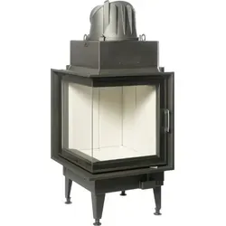 Austroflamm Eckkamineinsatz 55x55x57 K 3.0 | Hochwertiger Eckkamin mit Klapptüre