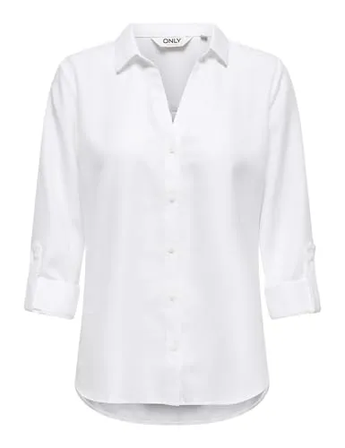 ONLY Female Hemd ONLRILLO - Stylisches Damenhemd - Damenbluse im normalen Schnitt aus 100% Polyester, ideal für lässige und elegante Outfits.