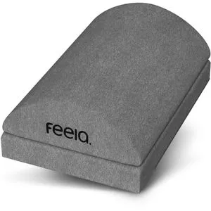 feela.® Fußstütze Schreibtisch – Ergonomische Fußablage für mehr Komfort (Dunkelgrau) - Fußauflagen für verbesserten Sitzkomfort – Die ergonomische feela.-Fußstütze passt sich dank Memory-Schaum optimal an deinen Körper an und fördert dein Wohlbefinden.