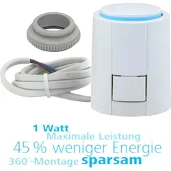 Thermoantrieb 230V NC mit VA80, Ersatz für Carlo Poletti 230V NC