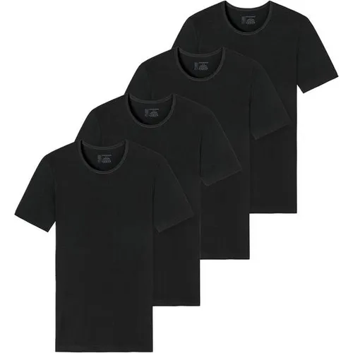 2PACK Herren T-Shirt von SCHIESSER - Hochwertige T-Shirts im praktischen Viererpack. Aus weichem Single Jersey mit hoher Formstabilität. Ideal für den täglichen Einsatz und verschiedene Anlässe.