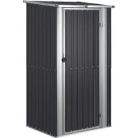 vidaXL Geräteschuppen Anthrazit 118,5x97x209,5 cm aus verzinktem Stahl - Gartenhäuser mit abschließbarer Tür für zusätzliche Sicherheit und langlebigem, wartungsarmen Material. Ideal zum Schutz und zur Aufbewahrung deiner Werkzeuge im Freien.