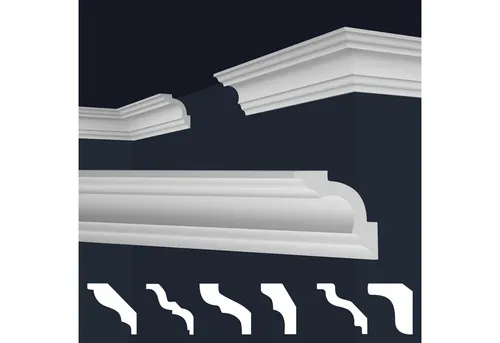 marbet design Stuckleiste E-14, 50 Meter in weiß von Marbet Design