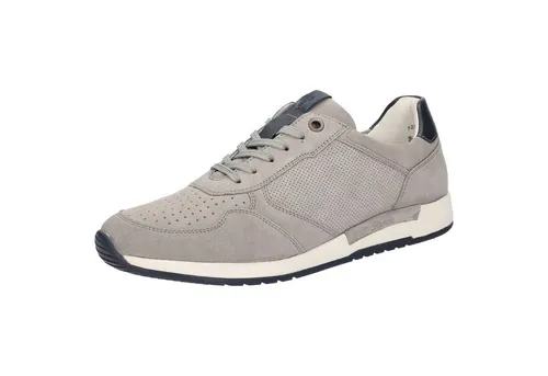 SIOUX Rojaro-718 Sneaker grau 41 EU - Sneaker in Größe 41, aus hochwertigem Leder mit leicht profiliertem Gummi-Laufsohle für optimalen Komfort und Stil im Alltag.