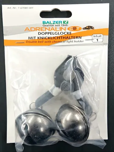 Balzer Adrenalin Cat Doppelglocke mit Knicklichthaltern Double Wels Wallerglocke