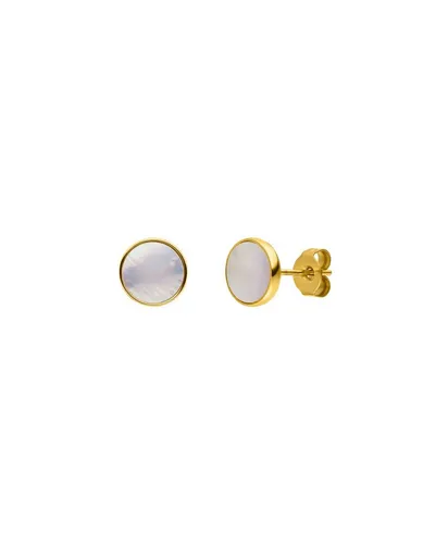 Purelei Paar Ohrstecker White Gloss in gold von PURELEI