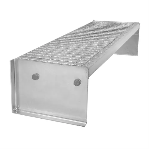 Freistehende Standtreppe 1 Stufe | Verzinkt | 20 cm Höhe
