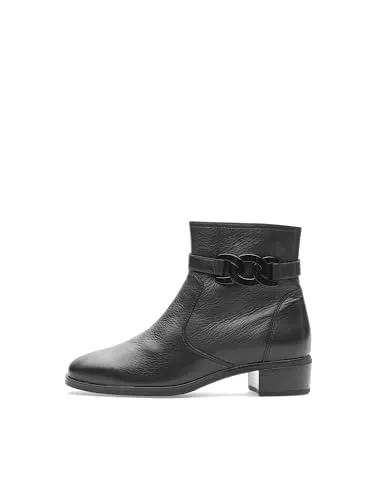 ARA Damen Graz Stiefelette Schwarz, 39 EU Weit - Wanderschuhe aus hochwertigem Leder mit praktischem Reißverschluss, ideal für lange Spaziergänge und den Alltag.