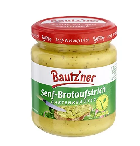 Bautz'ner Senf-Brotaufstrich Kräuter – Mittelscharf 200ml von Bautz'ner