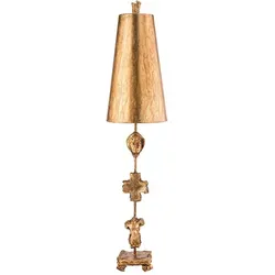 Tischlampe „Fragment“ mit Blattgold in gold von Elsteadlighting