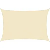 vidaXL Sonnensegel 3x4 m Creme HDPE