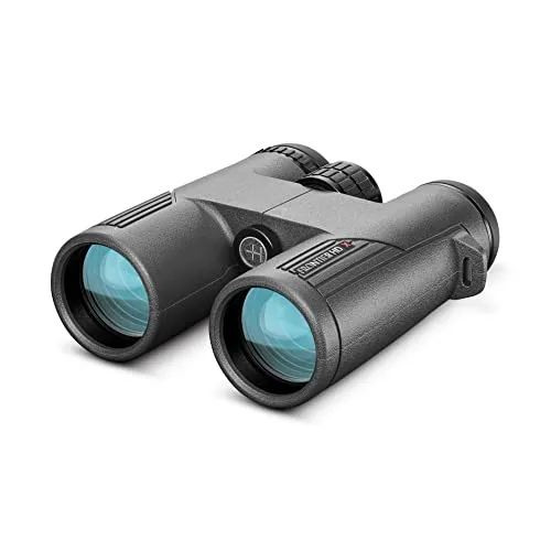 Hawke Fernglas Frontier HD X 10x42 grau – Hochleistungsoptik - Robustes Fernglas für extreme Wetterbedingungen, mit hervorragender Sicht und wasserdichtem Design. Ideal für Outdoor-Aktivitäten und Naturbeobachtungen.