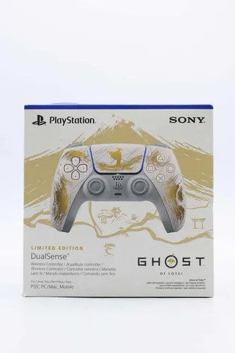 PlayStation 5 Dualsense Controller - Ghost Of Yotei Limited Edition - Limitierte Gold-Edition, speziell für die PlayStation 5, bietet ein einzigartiges Design und verbessertes Gameplay-Erlebnis.