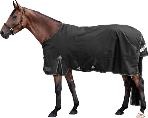 Waldhausen Outdoordecke Arctic, 200 g, schwarz, 125 cm - Reit- & Pferdebedarf: Hochwertige, wasserdichte Outdoordecke mit 600 Denier Ripstop, atmungsaktiv und antibakteriell – ideal für optimalen Schutz bei jedem Wetter.