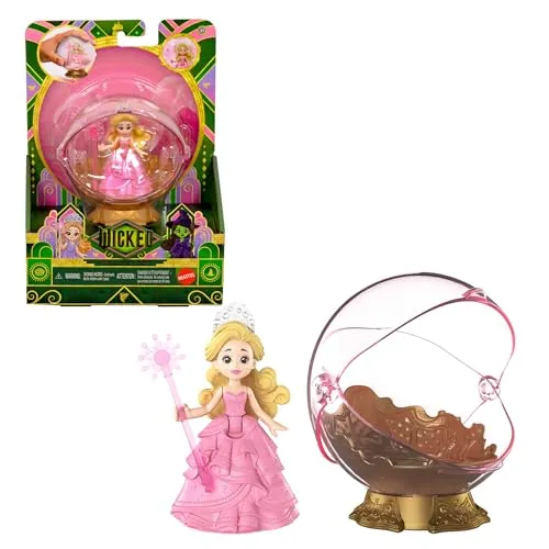 Mattel Universal Pictures Wicked Glindas schwebende Blase - Puppen Set mit Glinda-Puppe und schwebender Blase, inspiriert vom Film. Perfekt für Kinder ab 4 Jahren, um magische Momente aus Wicked nachzuspielen.