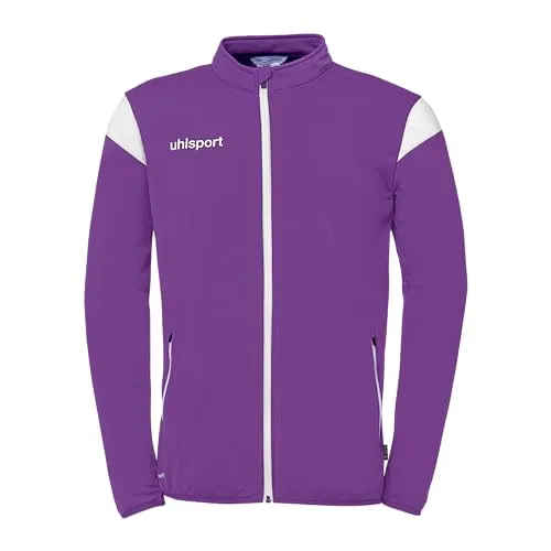 uhlsport Unisex Squad 27 Classic Sport-Jacke, Lila/weiß, 4XL EU - Sportjacke aus 100% recyceltem Polyester, atmungsaktives Microfaserpolyester für höchsten Tragekomfort, ideal für umweltbewusste Sportler.