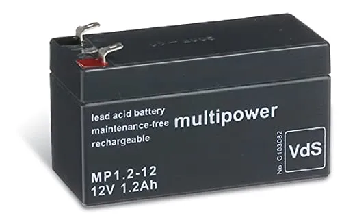 akku-net Bleiakku (multipower) MP1,2-12 VDs, 12V, Lead-Acid