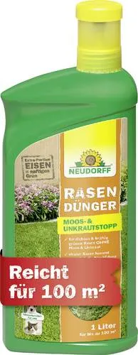 Neudorff 01281 Azet Rasendünger Moos- & Unkraut-Stopp 1l