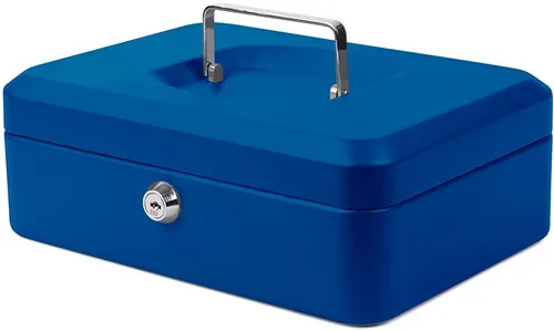 pavo Geldkassette blau Maße: (B)250 x (T)180 x (H)90 mm