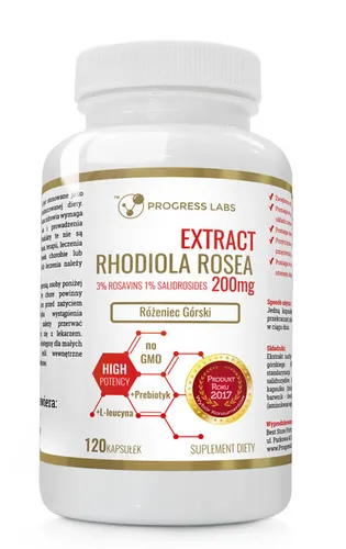 Progress Labs Rhodiola Rosea 200 mg, 120 Kapseln