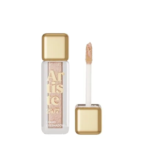 Vivienne Sabo -Liquid Eyeshadow Artiste 24/7 (Schimmert mit goldenem Glitzer)