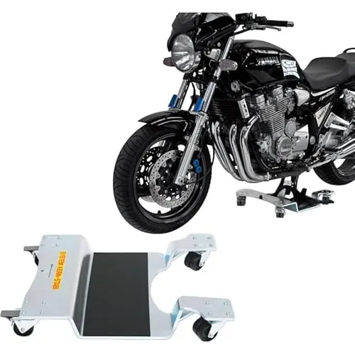 Kern Montageständer Motorrad Ständer Motorradheber Hauptständerwagen 2015, bis 400Kg, mit Direktbremse, Unisex, Multipurpose, Ganzjährig, Stahl, Silber