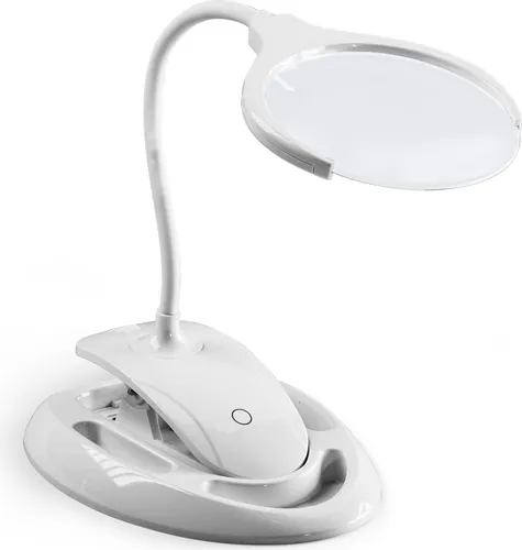 Uhrmacherlupe Standlupe mit LED Licht, 6 LEDs, dimmbar