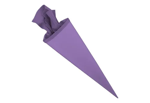 itenga Schultüte itenga Bastelschultüte 70cm mit Filzverschluss LILA / FLIEDER