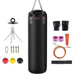 VEVOR Boxsack Halterung 120cm mit Drehwirbel - Boxsäcke, stabile Stahlkette für optimale Sicherheit und Langlebigkeit beim Training, ideal für Fitness und Kampfsportler.