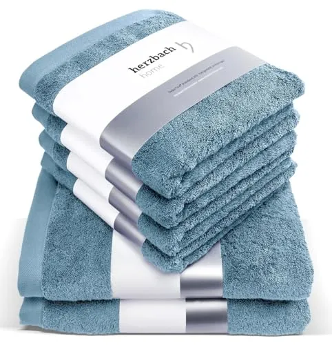 herzbach home Premium Handtücher-Set 100% Baumwolle von Herzbach Home