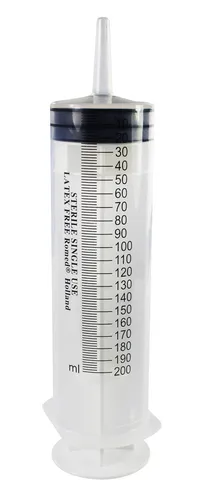 Produktbild Romed Einwegspritze Wund- & Blasenspritze, 200 ml, 3-teilig, mit Luer-Ansatz, (1-St)