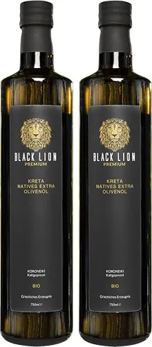 KRETA | griechisches Bio Olivenöl Kaltgepresst, nativ extra | mild-fruchtig-lecker | 100% Koroneiki-Olive Premium (2x 750ml)