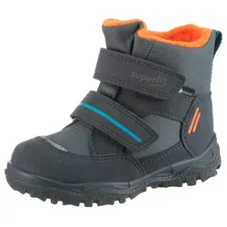 Superfit HUSKY1 Kinderschuhe - Wanderschuhe für Jungen, robuste Winterstiefel mit Klettverschluss und warmem Fellfutter, ideal für kalte Tage und Outdoor-Abenteuer.
