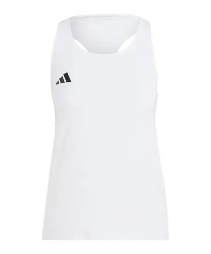 adidas Performance Lauftop ADIZERO E TANK weiß M (38/40) - Sportliches Lauftop aus 100% Polyester mit AEROREADY-Technologie für ein angenehmes Tragegefühl. Ideal für aktive Tage und Maschinenwäsche geeignet.