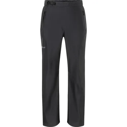 Marmot Wm's Minimalist Pertex Pant black (001) M - Damen Outdoor- und Wanderhose aus 100% recyceltem Polyester, wasserdicht, winddicht und atmungsaktiv mit praktischen 3/4-Reißverschlüssen für einfaches An- und Ausziehen.