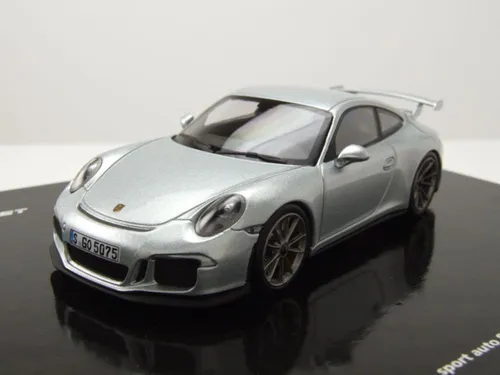 Porsche 911 (991) GT3 2012 Modellauto 1:43 von Minichamps - Detailgetreues Standmodell des beliebten Sportwagens Porsche 911 GT3 in Silber, ideal für Sammler und Liebhaber, Maßstab 1:43, hochwertiges Die-Cast Material.