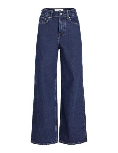 JJXX Jack & Jones Damen JXTOKYO Wide HW MR6001 NOOS Hose - Damen-Jeanshose in Dark Blue Denim, weit geschnitten mit hoher Taille für optimalen Komfort und einen authentischen Look.