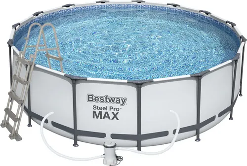 Bestway Pool Schwimmbecken Komplett Set 457x122 cm von Bestway