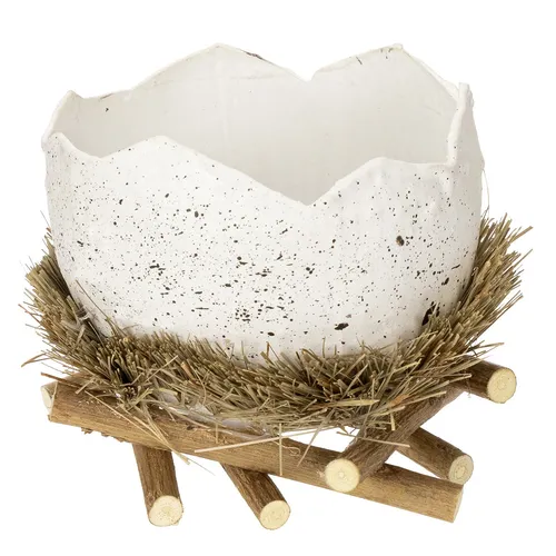 Osterdeko Schale in Eioptik – 4 Stück für kreative Frühlingsgestaltung - Perfekte Osterdeko im Landhausstil: 4 dekorative Schalen in Eioptik aus Kunststoff für fröhliche Frühlingsarrangements. Ideal zur Verschönerung Ihres Zuhauses.