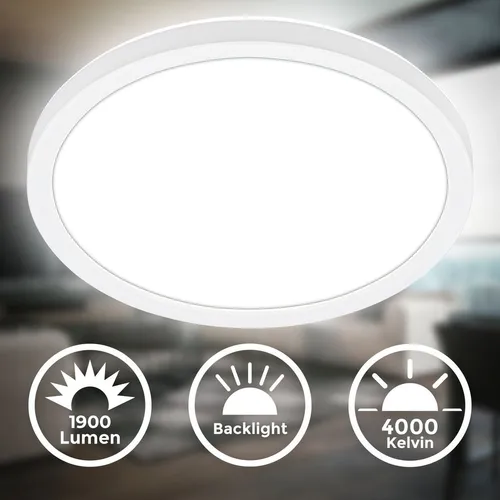 LED Deckenlampe Deckenleuchte LED Panel Flach Indirektes Licht Wohnzimmer