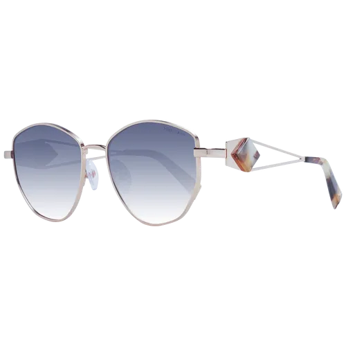 Ana Hickmann Sonnenbrille HIY3004 05A 52 Damen - Elegante Damen-Sonnenbrille mit goldfarbenem Metallrahmen und Verlaufsgläsern. Ideal für stilbewusste Trägerinnen, die Wert auf 100% UV-Schutz legen. Inklusive Original-Etui.