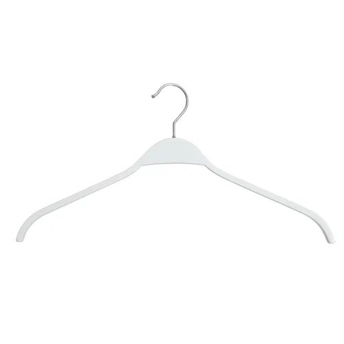 Schichtholzbügel 42 cm weiß Kleiderbügel Hemdbügel Holz-Bügel Ladeneinrichtung