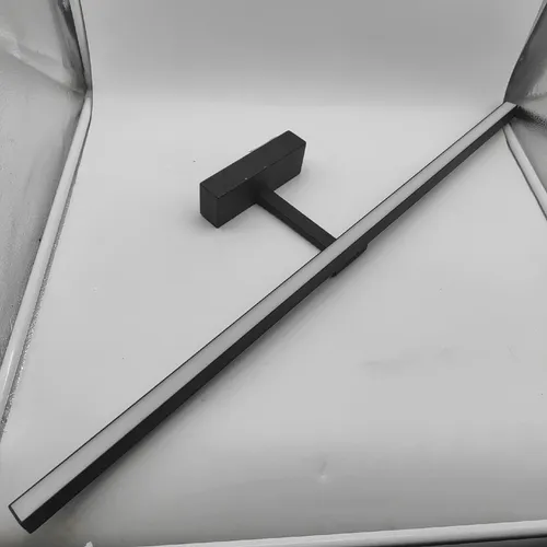 Klighten LED Spiegelleuchte 24W Bilderleuchte 180° Einstellbar Badlampe Wandbeleuchtung Wasserdicht IP44 Kaltes Weiß 5500K, Schwarz